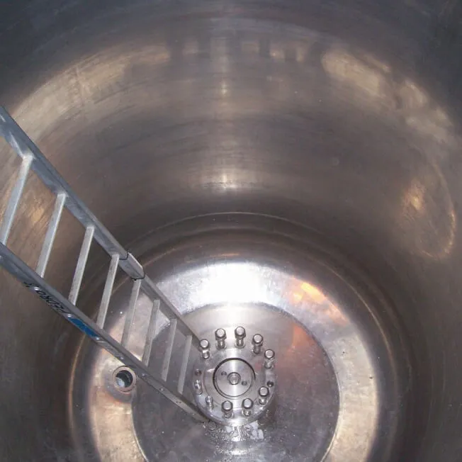 Chemical vat after Dry Ice Blast Cleaning