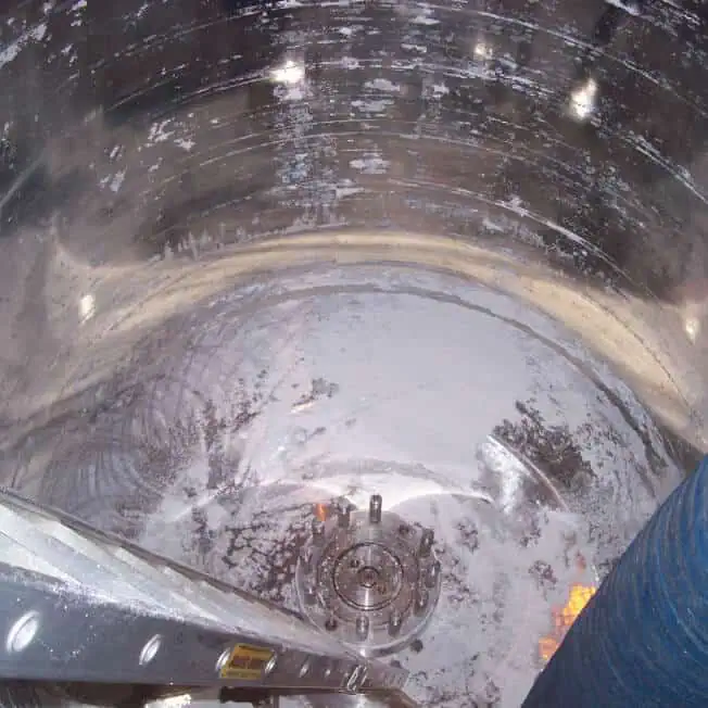 Chemical vat before Dry Ice Blast Cleaning