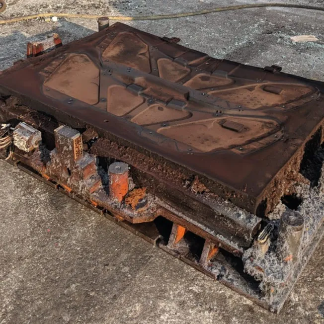Automotive moulds before Dry Ice Blast Cleaning