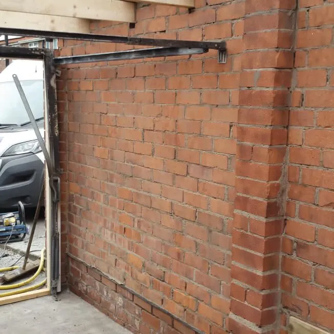 Fire damaged wall after Dry Ice Blast Cleaning