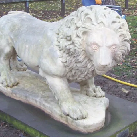 Statues after Dry Ice Blast Cleaning