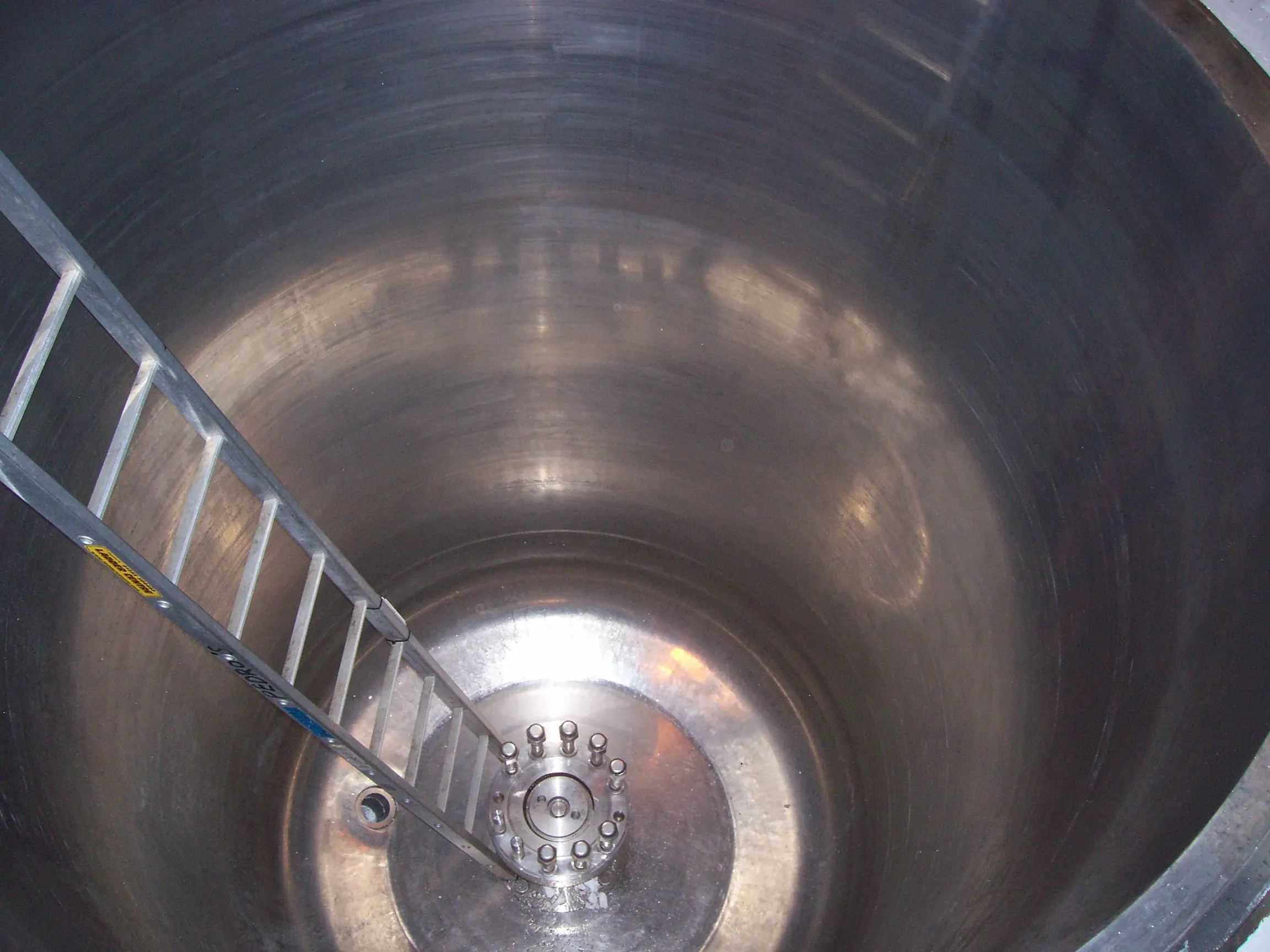 Chemical vat after Dry Ice Blast Cleaning