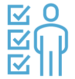 Checkbox icon in blue